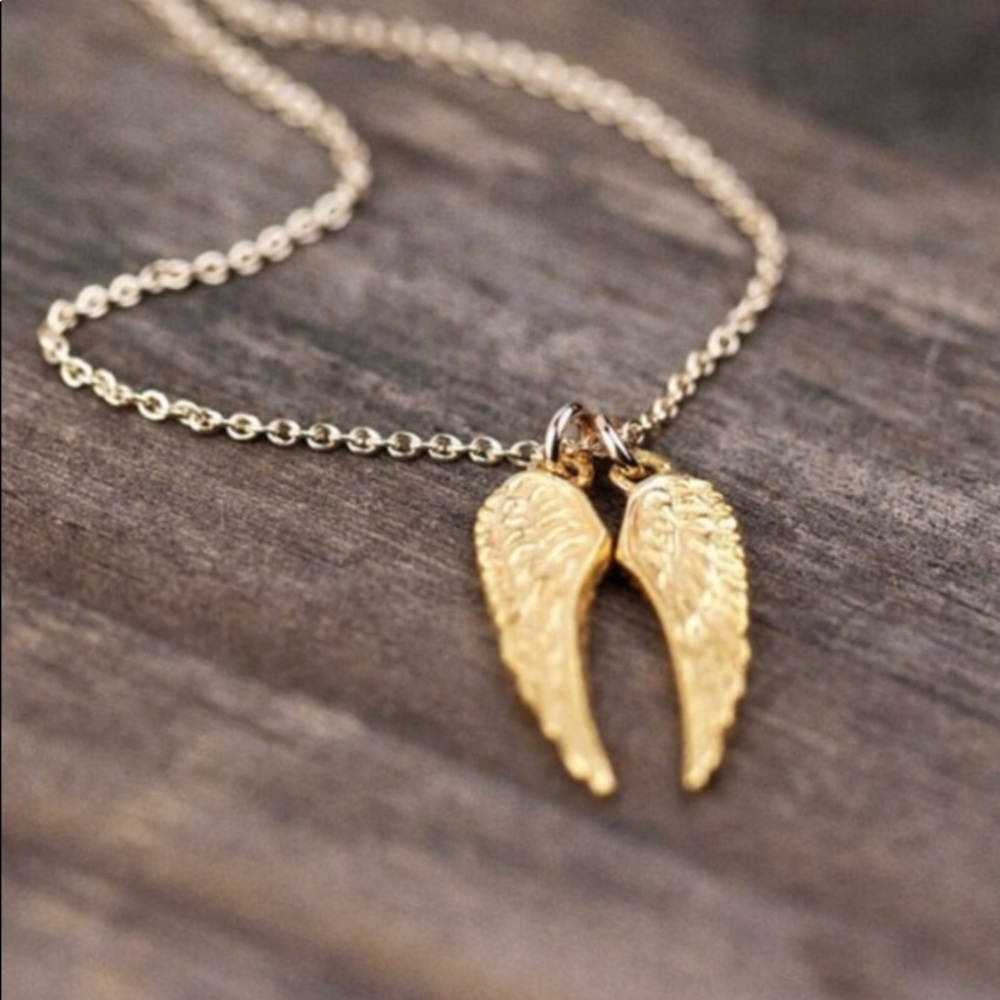 Double Angel Wing Necklace
